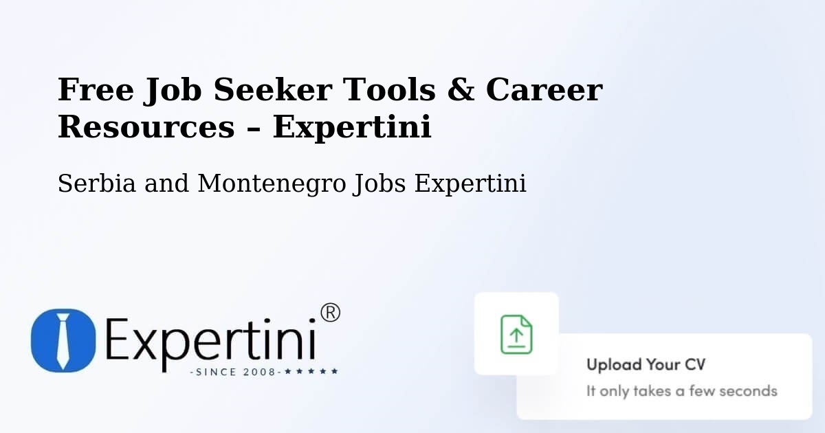 Free Job Seeker Tools & Career Resources – Cedar - Cedar, Serbia and Montenegro Jobs Expertini